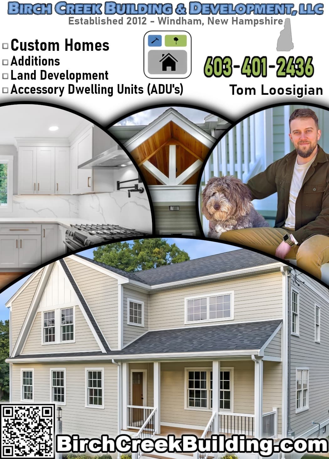 Birch Creek Building & Development full-page magazine advertisement designed by MattyJacks